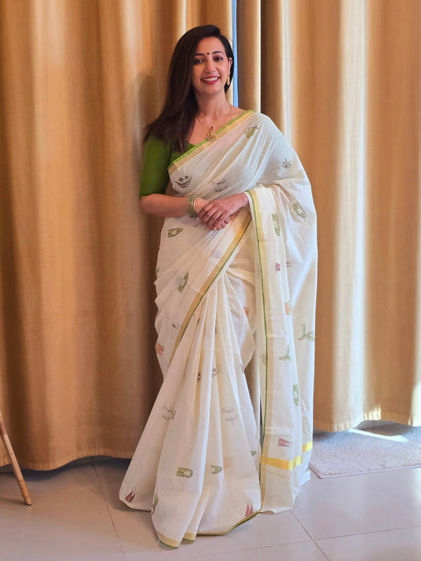 UTHRADAM - Printed saree