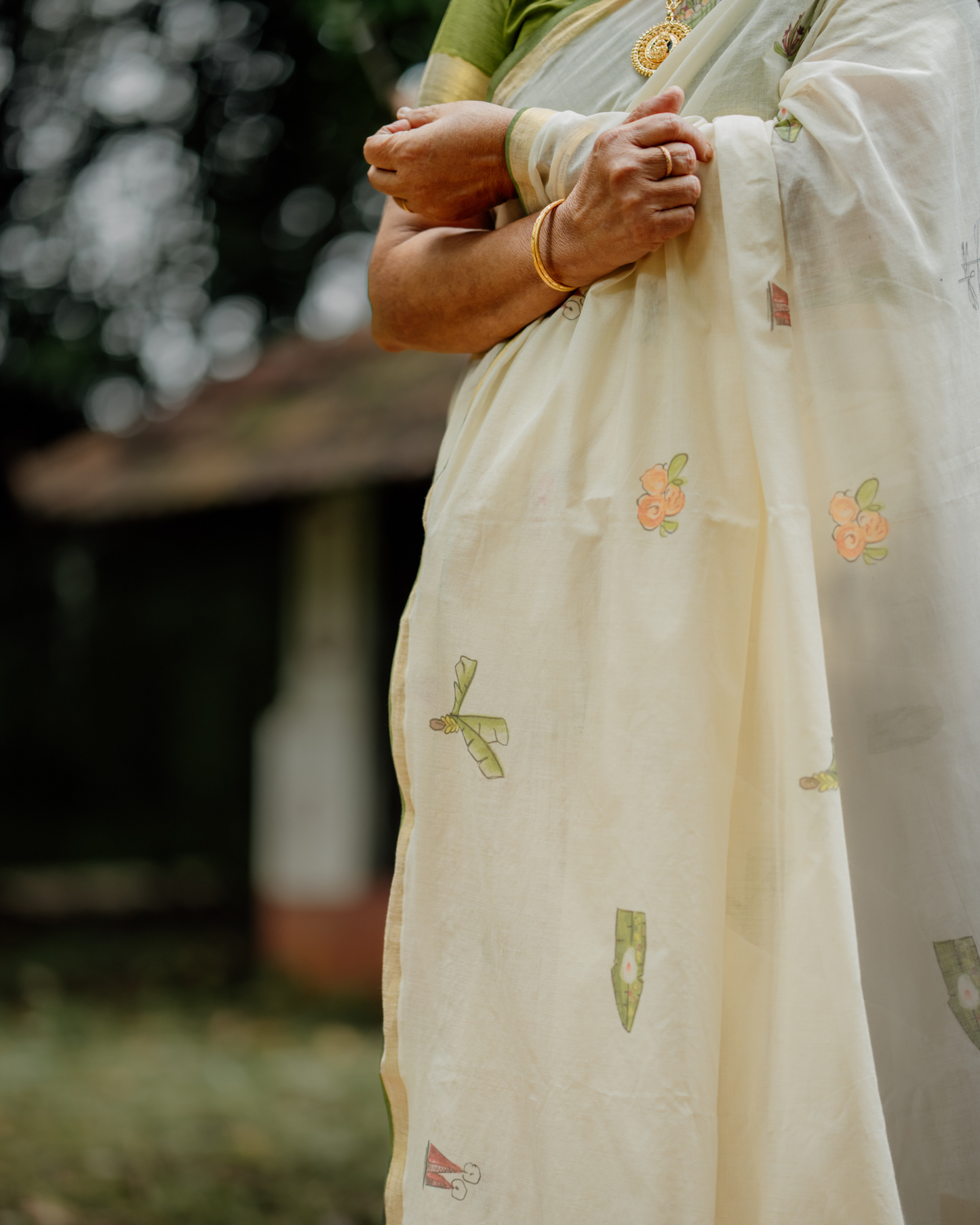 UTHRADAM - Printed saree