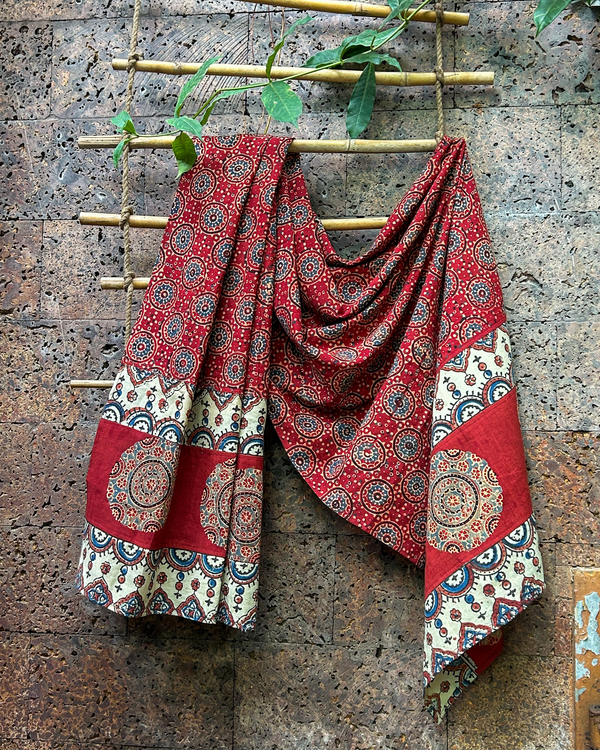 AJRAKH PATCHWORKED STOLE