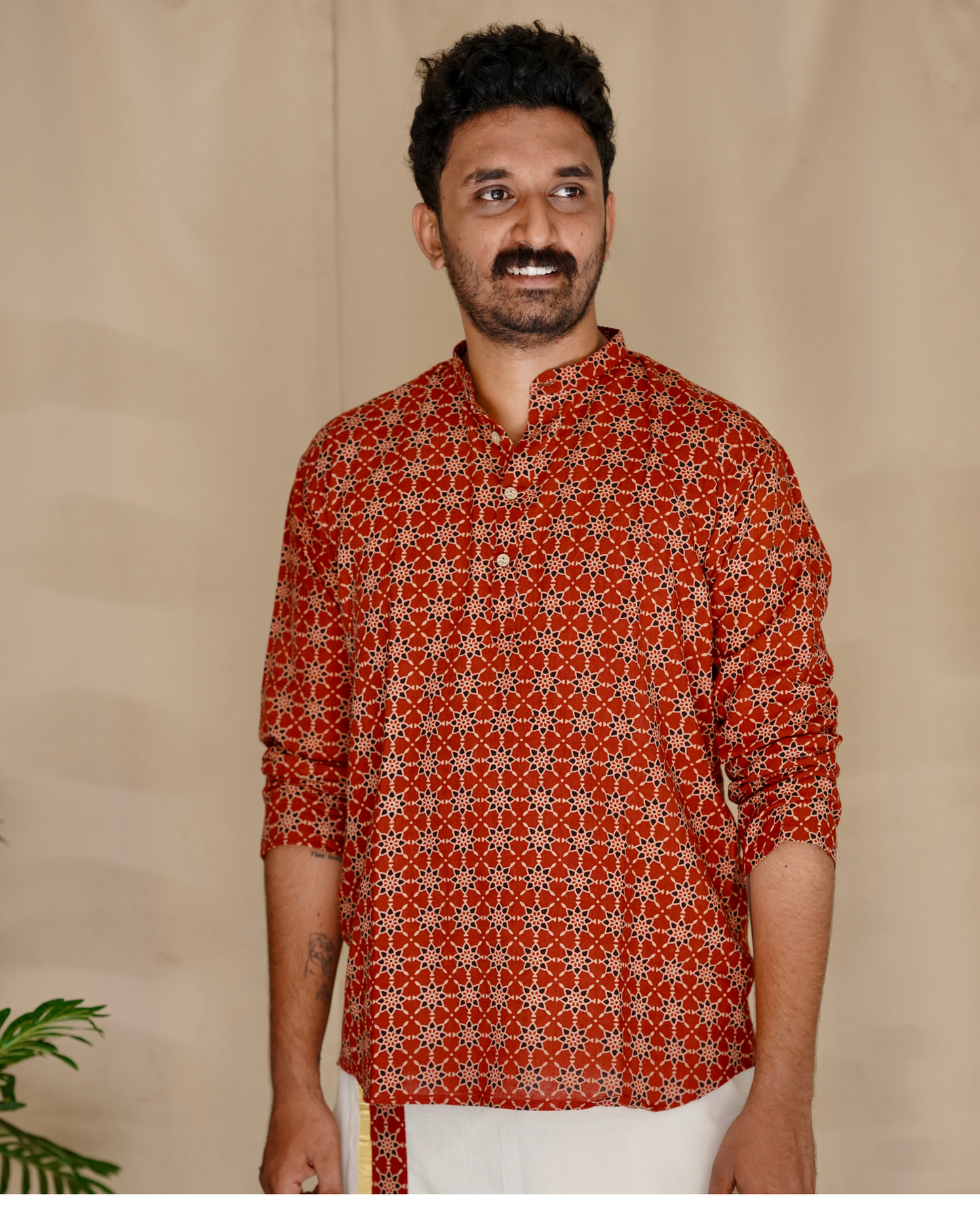 Tharam – A Legacy Woven in Time (Short Kurta and Dhothi)