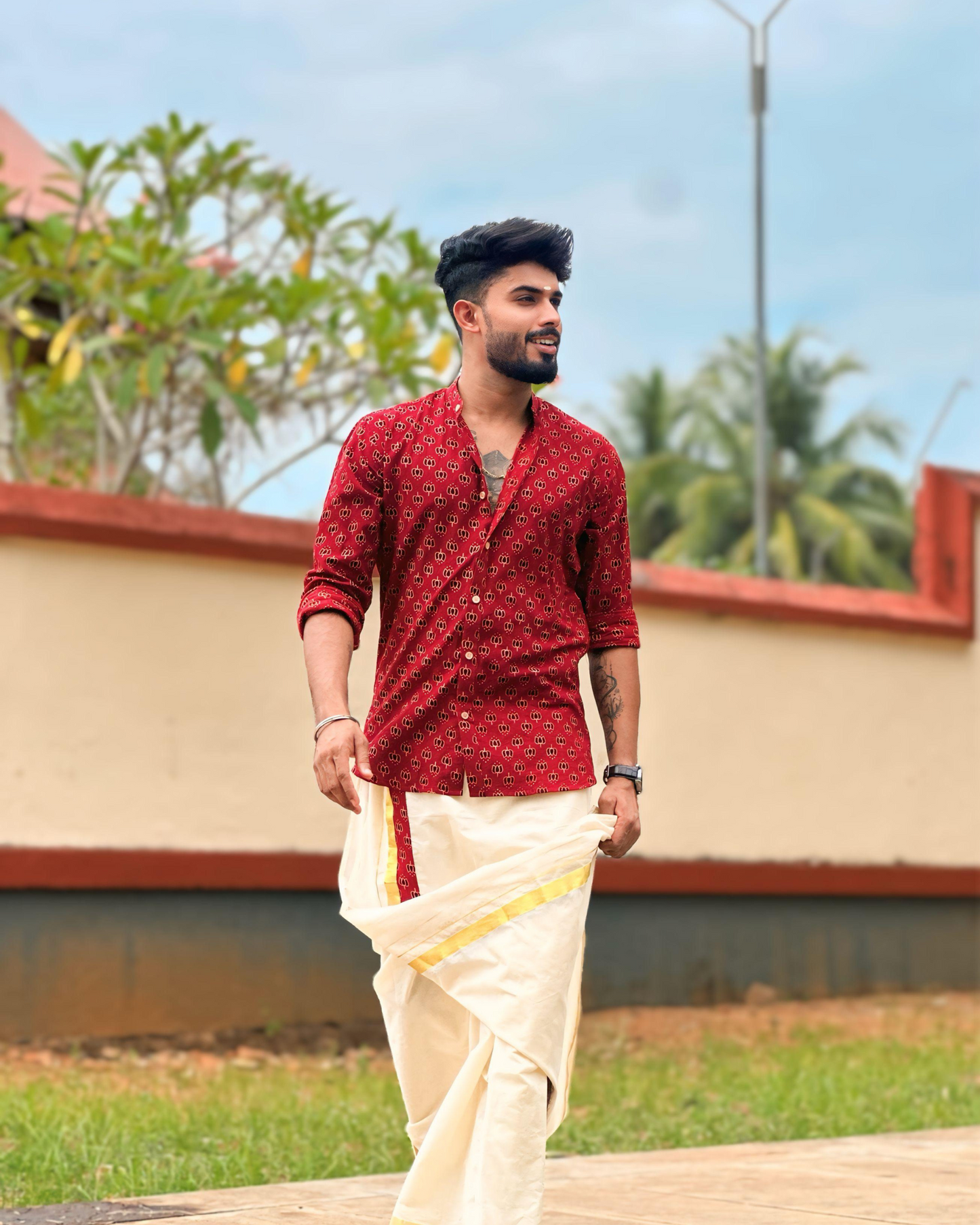 Padmam-A Tale of Grace (Shirt & Dhothi )