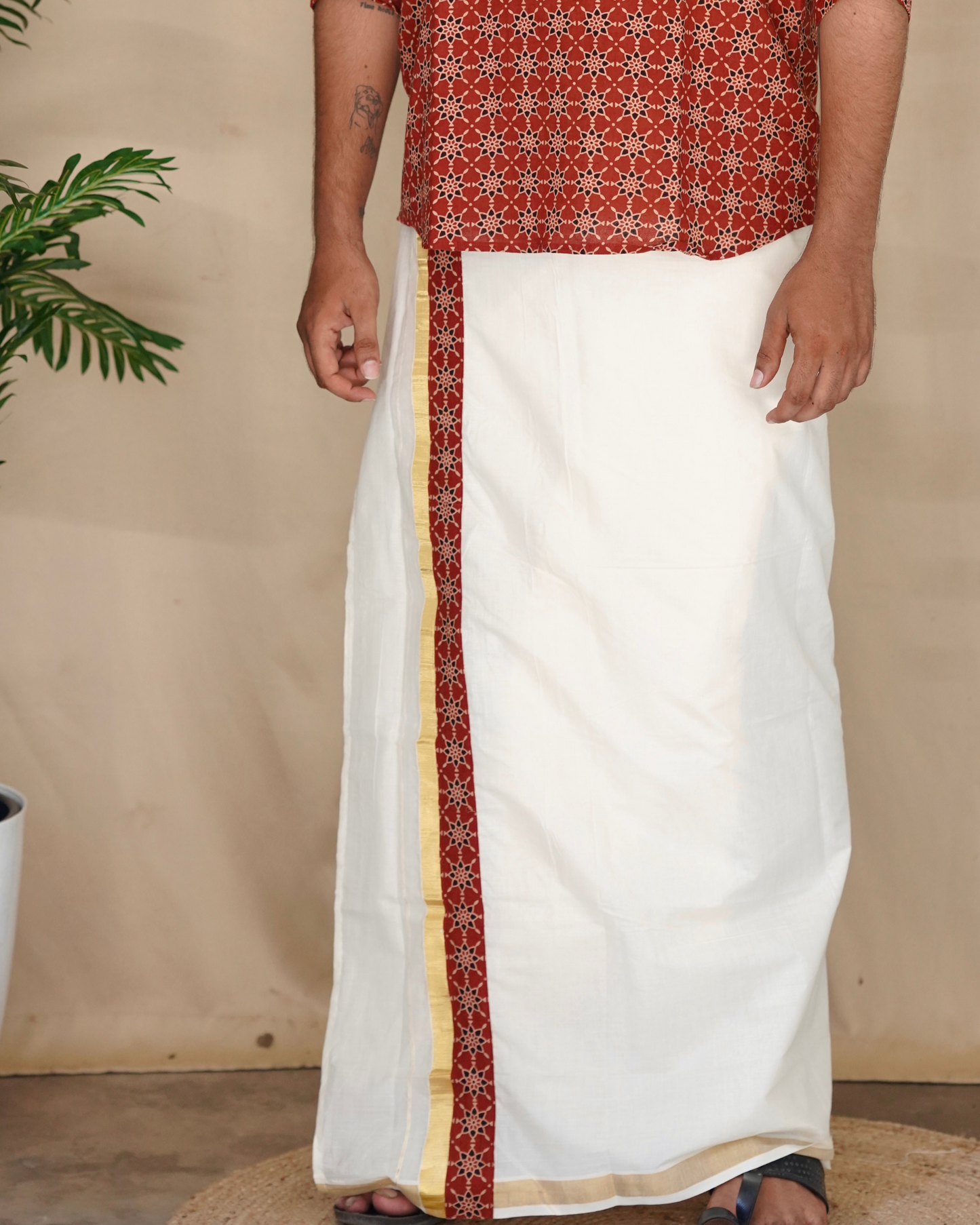 Tharam – A Legacy Woven in Time (Short Kurta and Dhothi)