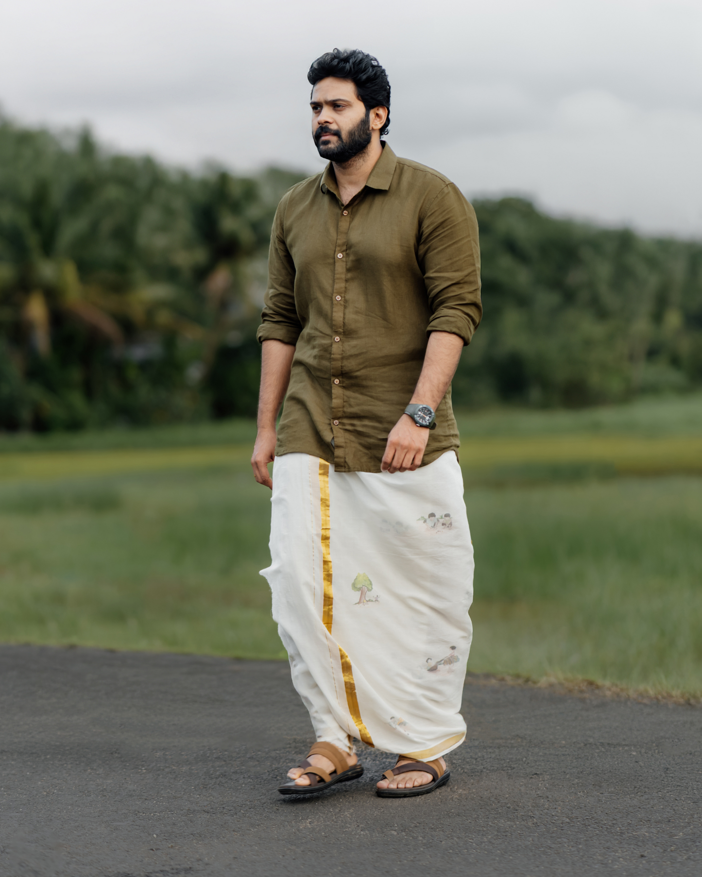 KUTTIKALAM - Printed dhothi