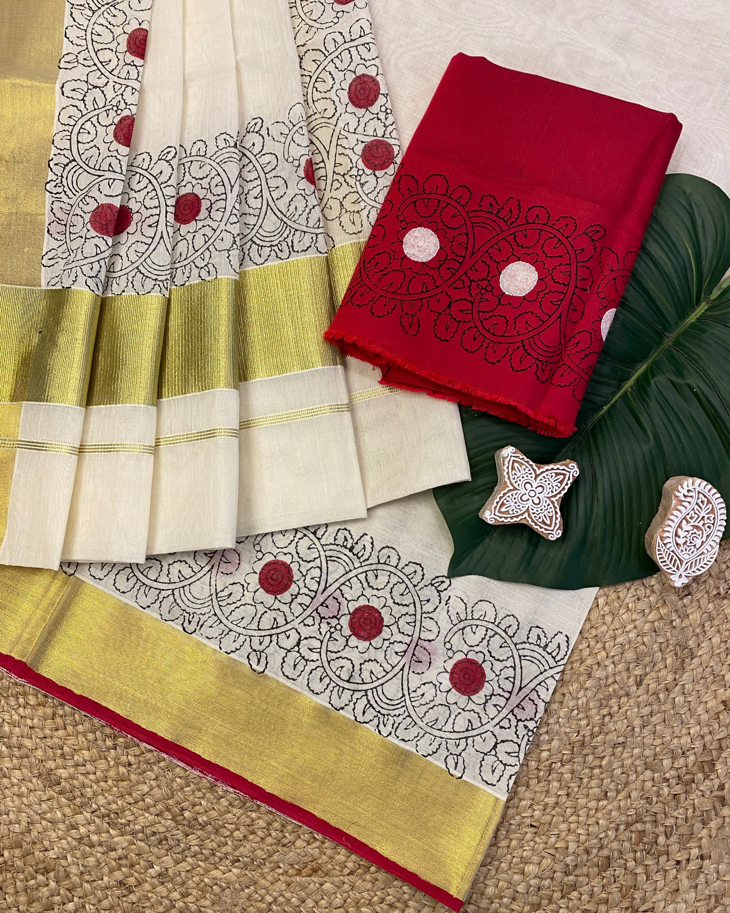 ROHINI - Blockprinted saree