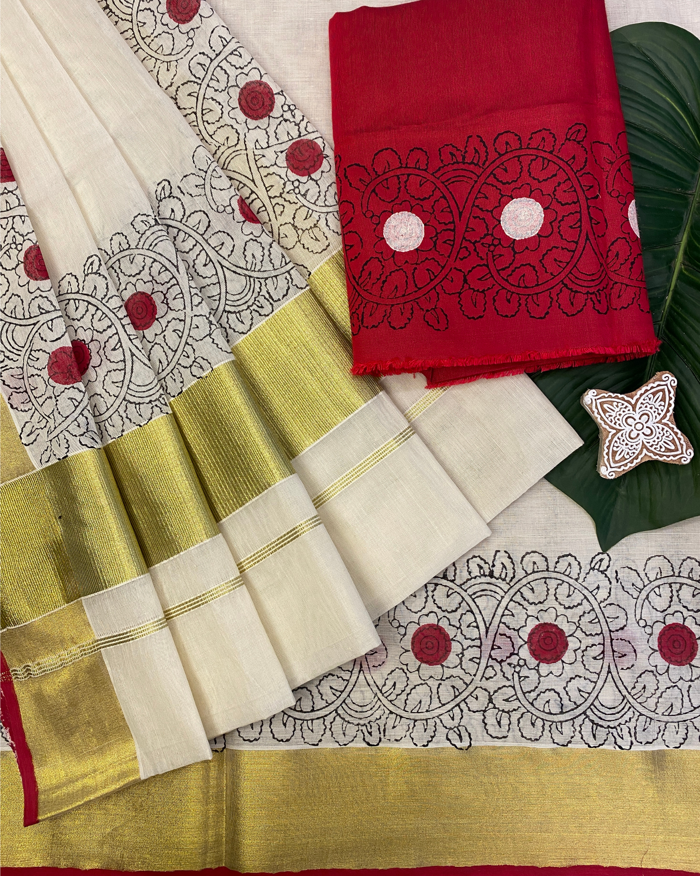ROHINI - Blockprinted saree