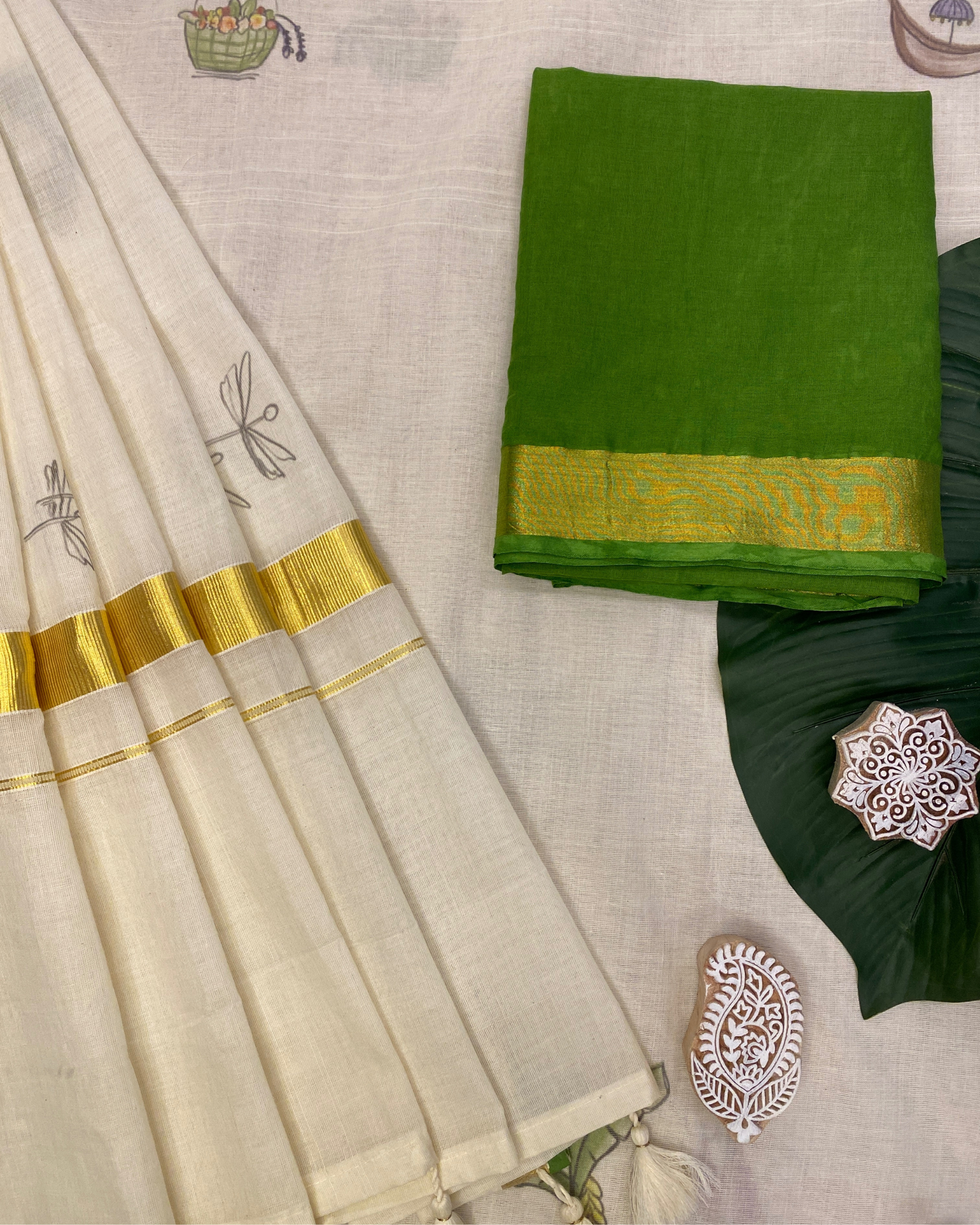 UTHRADAM - Printed Saree