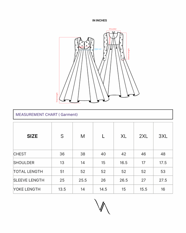 PATHMAM- Black base yokecut panel anarkali