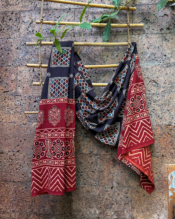AJRAKH PATCHWORKED STOLE
