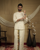 LUREX -shirt and patchworked Dhothi
