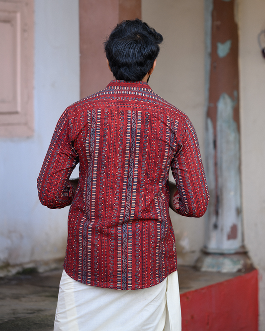DHAMADKA-AJRAKH SHIRT & DHOTI