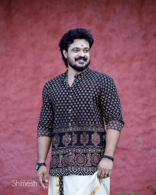 Manjari - Shirt and Dhothi