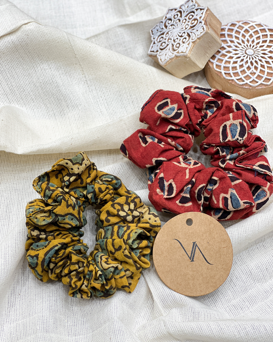 COTTON AJRAKH BLOCK PRINTED ELASTIC