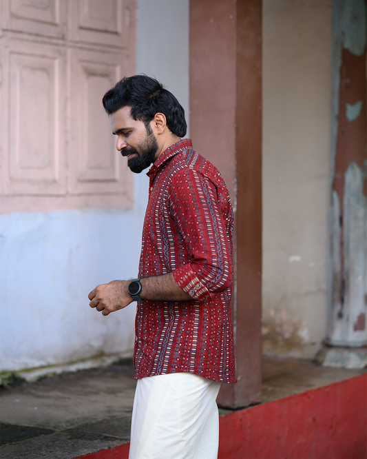 DHAMADKA-AJRAKH SHIRT & DHOTI