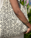 COTTON BLOCK PRINTED FABRIC BAG