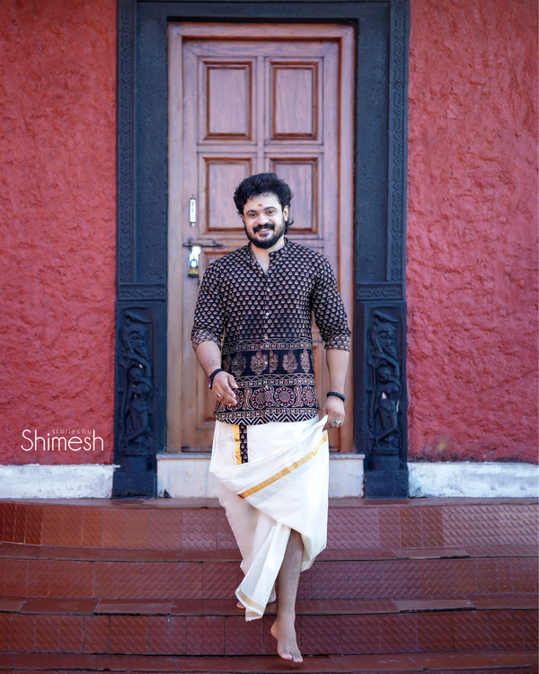 Manjari - Shirt and Dhothi