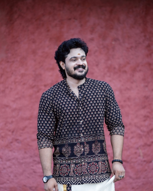 Manjari - Shirt and Dhothi