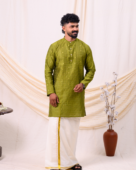 Chaarutha - Green kurta