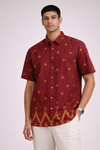 JAMDANI RED SHIRT