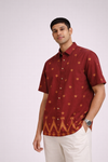 JAMDANI RED SHIRT
