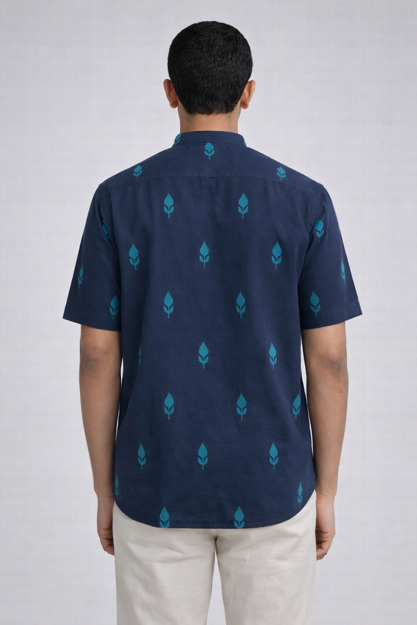 JAMDANI BLUE SHIRT