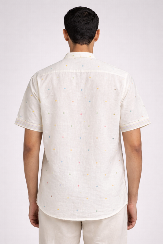 Jamdani white shirt