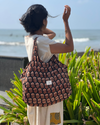 COTTON BLOCK PRINTED FABRIC BAG