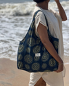 COTTON BLOCK PRITED FABRIC BAG