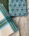 MULLOTH SETMUNDU WITH SANGANERI PRINTED BLOUSE