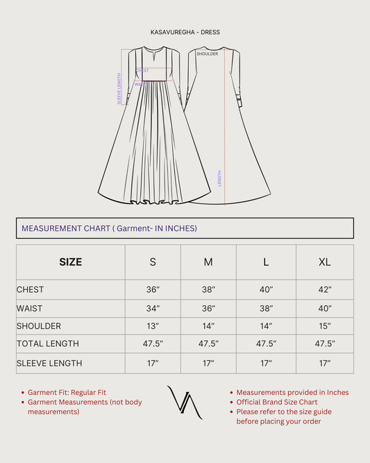 KASAVUREGHA - Dress