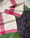 MULLOTH SETMUNDU WITH AJRAKH PRINTED BLOUSE PIECE