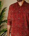 Poonthanam-Short Kurta ( Red )