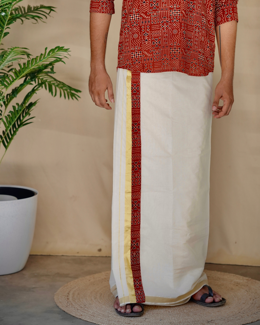 Poonthanam-Short Kurta ( Red )