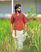 GAJAM- Short Kurtha Red