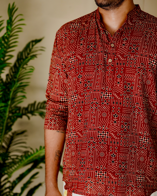 Poonthanam-A Garden of Timeless Beauty (Short Kurta and Dhothi)