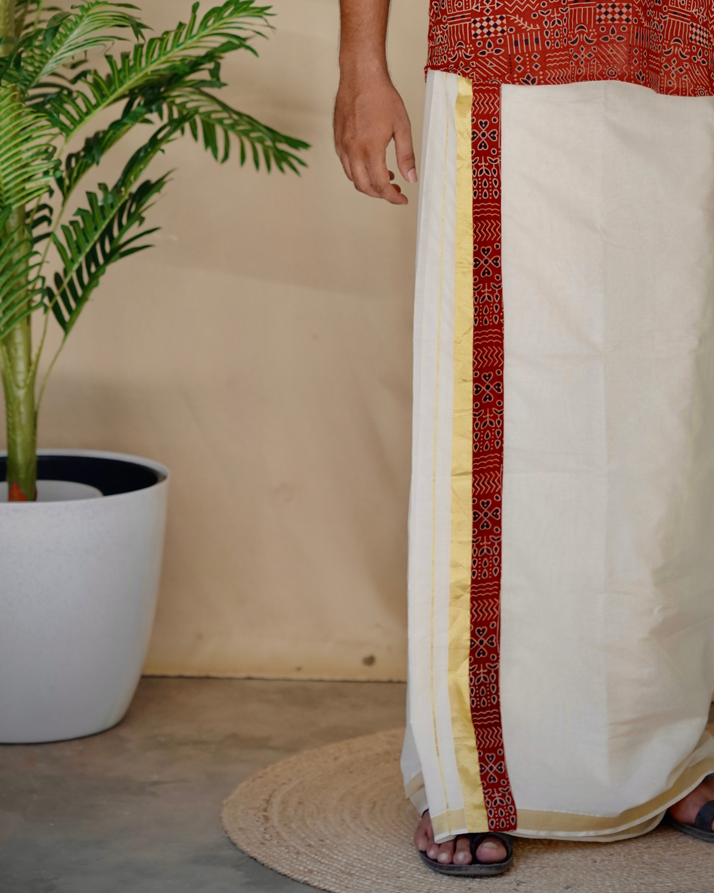 Poonthanam-A Garden of Timeless Beauty (Short Kurta and Dhothi)
