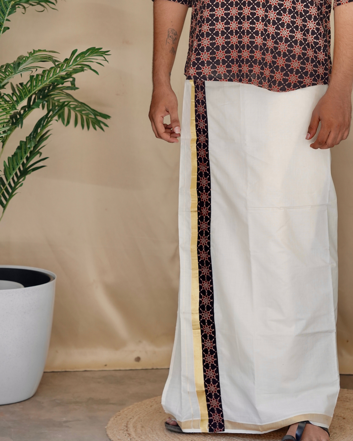 Tharam – A Legacy Woven in Time (Short Kurta and Dhothi)