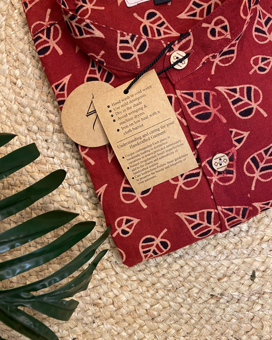 Handblock printed fullsleeve shirt
