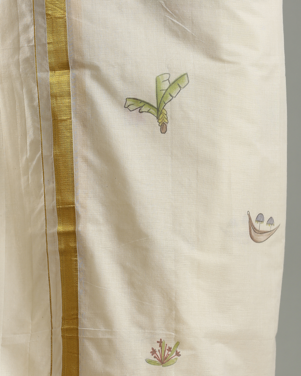 Uthradam - Printed dothi