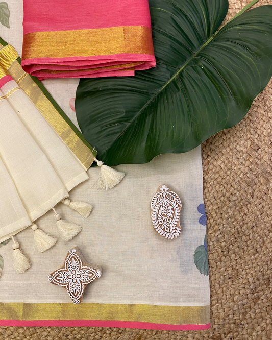 POOVILI- Printed Saree