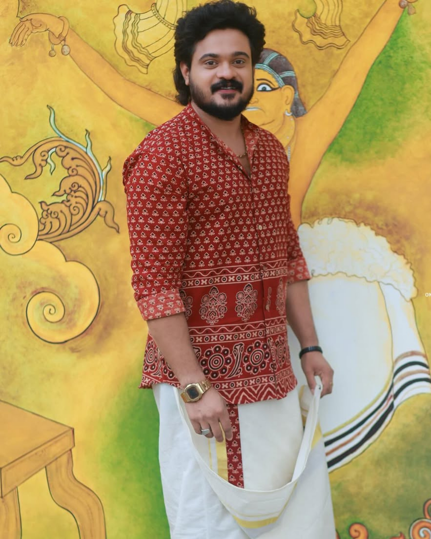 Manjari shirt ( mund and dhothi combo )