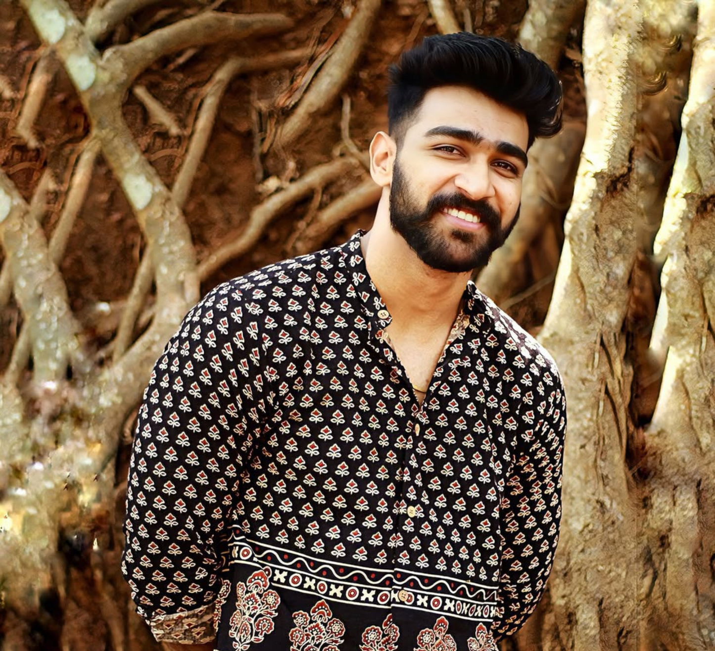 Manjari-Blossom of Tradition (Shirt and Dhothi)