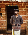 MANJARI - Printed shirt ( black )