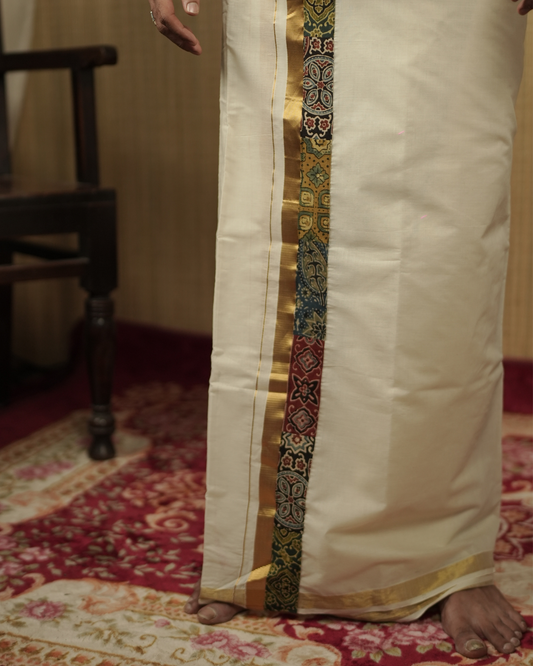 LUREX -shirt and patchworked Dhothi