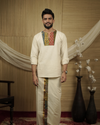 CHUVADU - Short kurtha & Patch worked dothi Combo