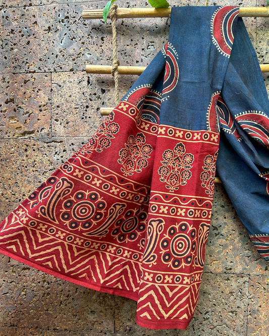 AJRAKH PATCHWORKED STOLE