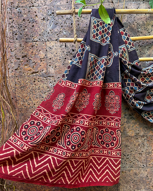 AJRAKH PATCHWORKED STOLE