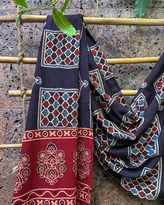 AJRAKH PATCHWORKED STOLE