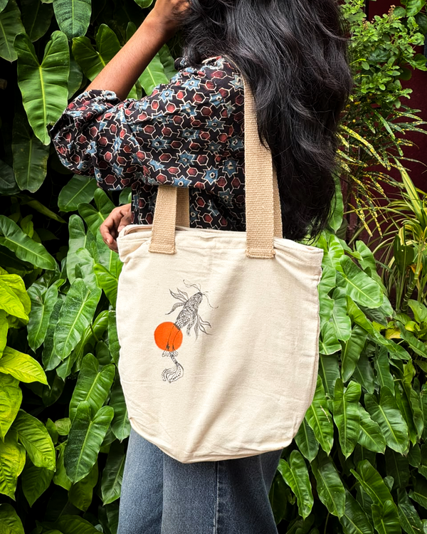 Matsya — Artisanal Canvas Tote Bag