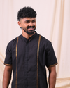 MANGALGIRI COTTON SHIRT – BLACK