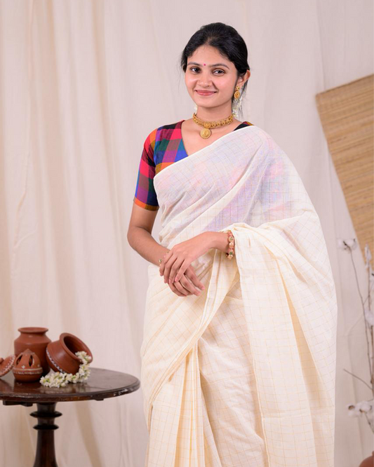 MADRASI CHECK- SAREE